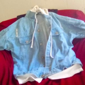 Jean jacket hoodie